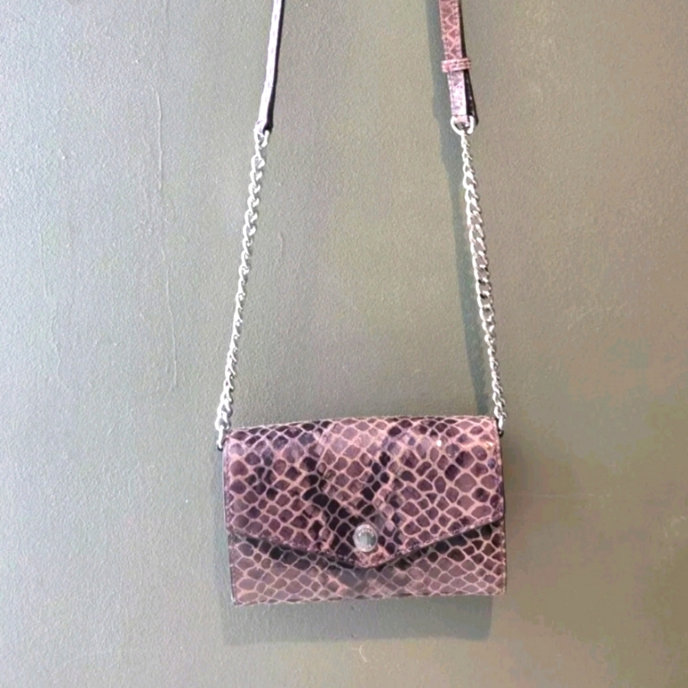Michael Kors Snake Embossed Gray Crossbody
